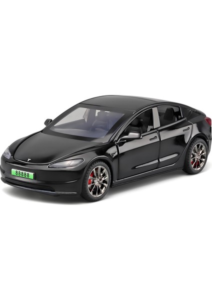 1:32 Tesla Model 3 Simülasyon Alaşım Model Araba Oyuncak Pres Döküm Metal Döküm Ses ve Işık Araba Oyuncakları Araç A941 (Yurt Dışından)