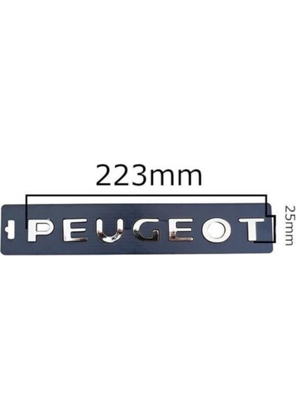 Peugeot Partner Bagaj Kaput Üzeri Peugeot Yazısı 8665.C0 fiyatları