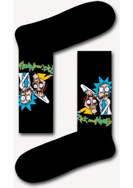 Rick And Morty Desenli Unisex Çorap