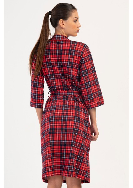 Kadın Kapri Kol Kırmızı Sabahlık C3T4N0O704 fırsatları