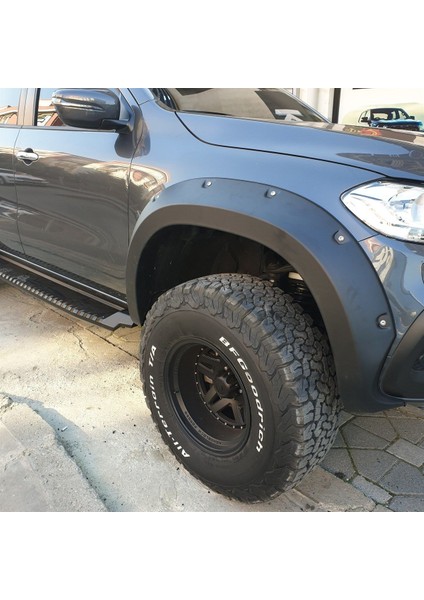 Mercedes X-Class Uyumlu Çıkıntılı Civatalı Çamurluk Kaplama Çift Depo Dodik