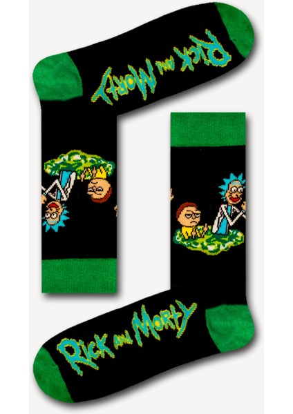 Rick And Morty Desenli Unisex Çorap