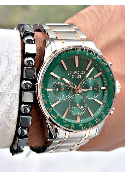 Jg. Polo Clup JPC.0724 S04064A.4 Çelik Kordon Erkek Kol Saati