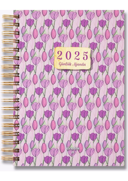 Spiralli 2025 Lilac Tulipa Ajanda , 17X24 cm