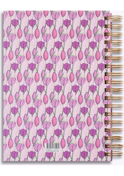 Spiralli 2025 Lilac Tulipa Ajanda , 17X24 cm