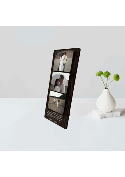 Kişiye Özel 6 mm Mdf Fotoğraf Çerçevesi - Üç Bölmeli Sevgiliye Özel Fotoğraf Çerçevesi fiyatları