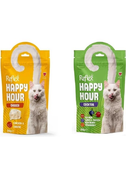 Happy Hour Kedi Ödül Maması 2 Çeşit (Choosy+ Coctail)
