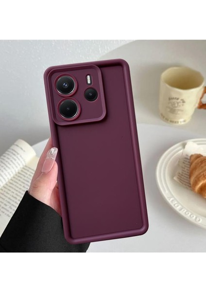 Xiaomi Redmi Note 14 Uyumlu Darbe Önleyici Mat Renkli Esnek Viera Kılıf