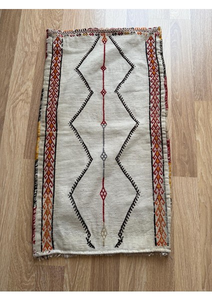 52 x 92 cm Nadir Desenli Küçük Türk Kilim, El Dokuma Vintage Heybe Kilim, Şık ve Benzersiz Kilim, Bohem Ev Dekoru indirimleri