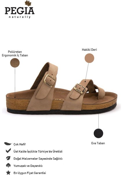 Kadın Bantlı Deri Terlik 215522 fiyatları