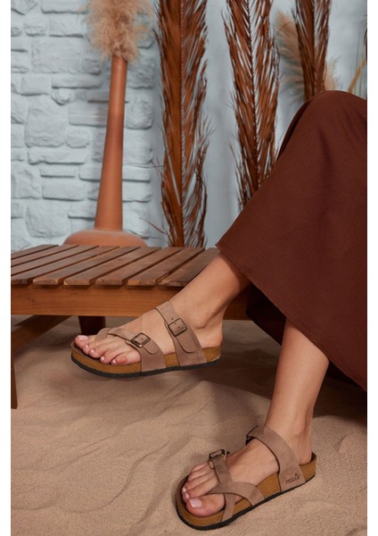 Kadın Bantlı Deri Terlik 215522 modelleri