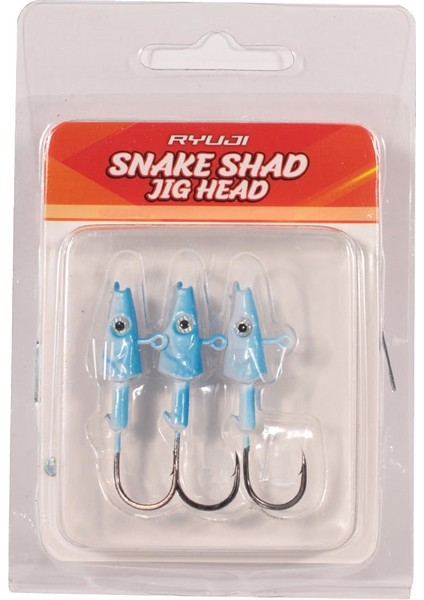 Snake Shad #2/0 10GR Jig Head Renk : Blue Silver modelleri
