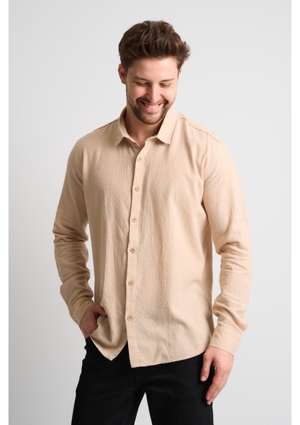 Dokulu Erkek Keten Gömlek fiyatları
