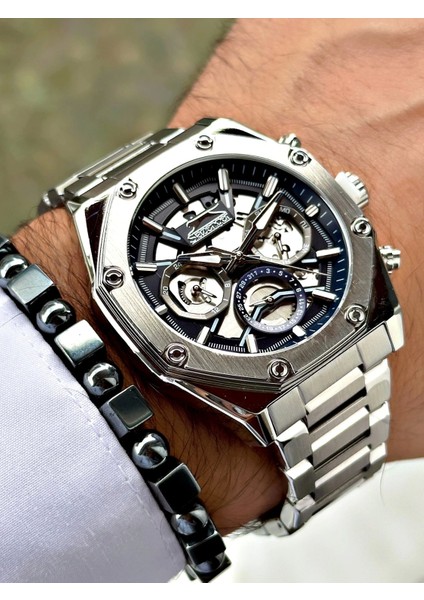 SL.09.2378.04 Çelik Kordon Erkek Kol Saati