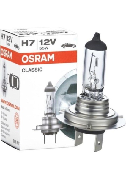 Far Ampulu H7 ( 2 Adet ) 12V 55W 64210CLC
