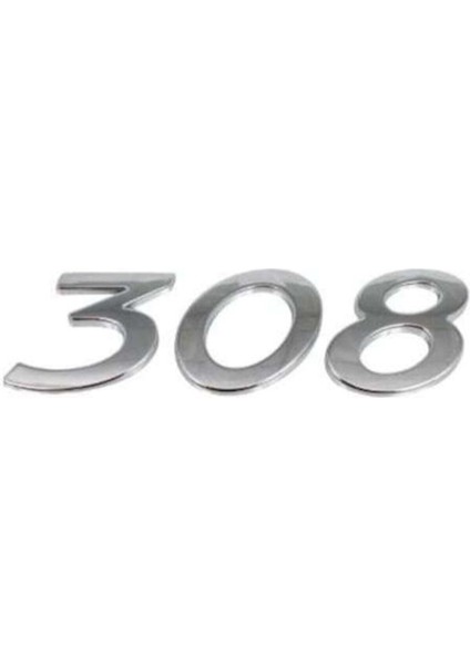 Bagaj Kapak Yazısı ( 308 ) Peugeot 308 2008-2013 8665VG