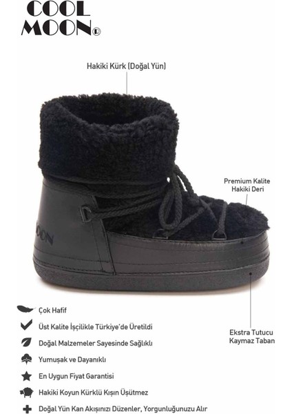Hakiki Kürklü Kadın Kar Botu 251211