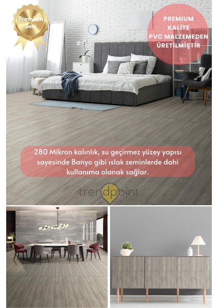 Kendinden Yapışkanlı 60 cm×500 cm Parke Görünümlü Premium Zemin Duvar Kağıdı Dolap Kaplama