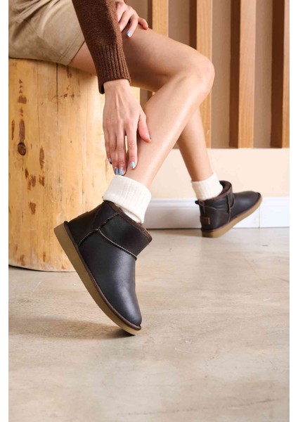 Hakiki Deri Kadın Mini Bot 191131 fırsatları