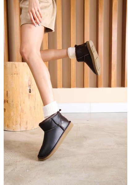 Hakiki Deri Kadın Mini Bot 191131 indirimleri