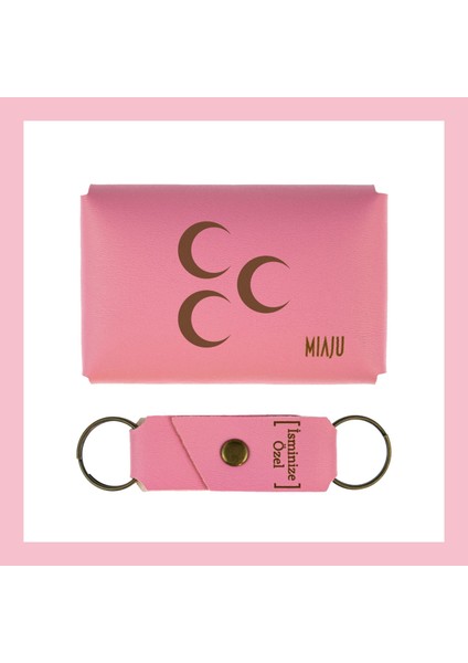Pembe Renk, Üç Hilal Sevenlere Özel Üretim, Isme Özel Cüzdan ve Anahtarlık Set, Efsane Hatıra Takım fiyatları