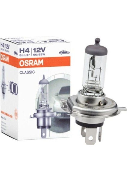 Far Ampulü H4 (1 Adet ) 12V 60/55W 43T 64193CLC