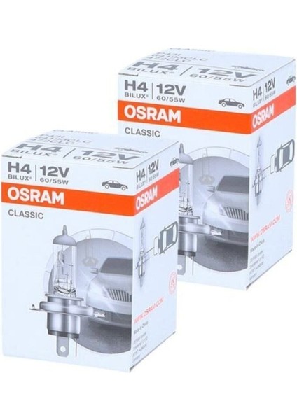 Far Ampulü H4 (1 Adet ) 12V 60/55W 43T 64193CLC