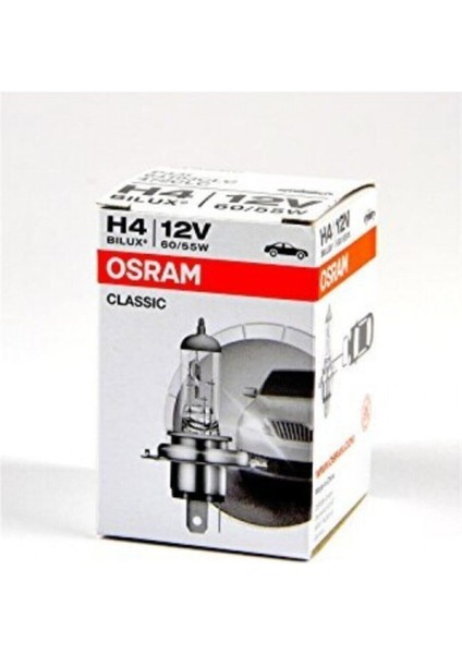 Far Ampulü H4 (1 Adet ) 12V 60/55W 43T 64193CLC