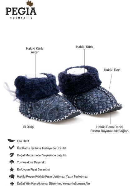 Hakiki Kürklü Bebek Patiği 141113 fiyatları