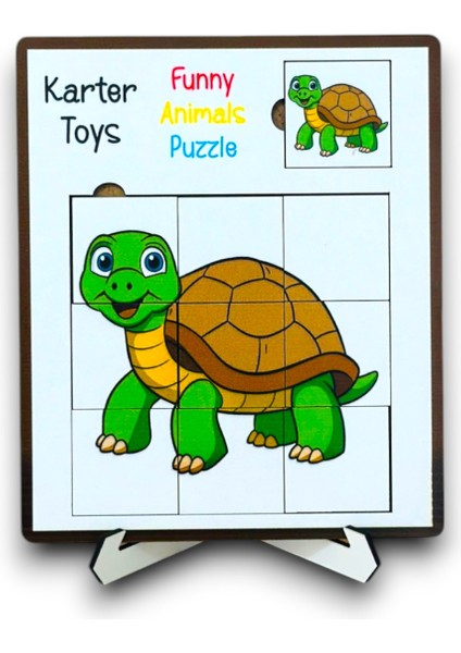 Hayvan Figürlü 4lü Puzzle Seti