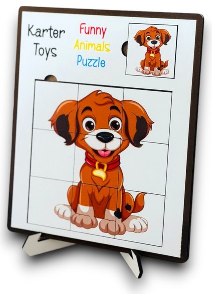 Hayvan Figürlü 4lü Puzzle Seti