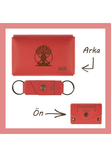 Nar Çiçeği, Bereket Ağacı Detaylı, Isme Özel Cüzdan ve Anahtarlık Set, Efsane Hatıra, Değerli Takım