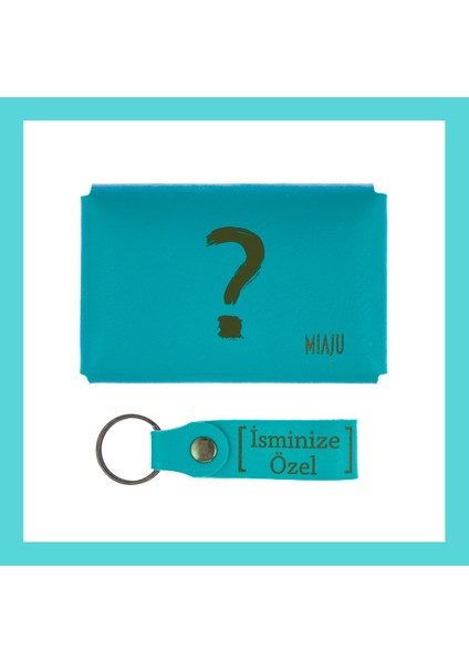 Koyu Turkuaz, Cevapsız Sorulara Özel, Düşünceyi Yansıtan, Isme Özel Kişisel lik Aksesuar fiyatları