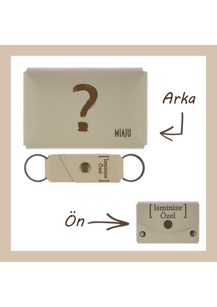 Sütlü Kahve, Sanatı ve Düşünceyi Buluşturan Soru Işaretli Cüzdan ve Anahtarlık, Tarzını Tamamla