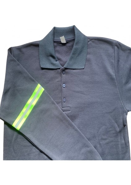 Lacivert Reflektörlü Sweatshirt