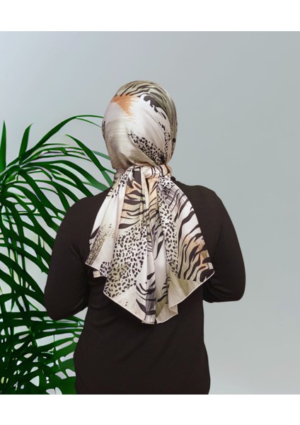 Tivil Leopar Desen Kadın Şal
