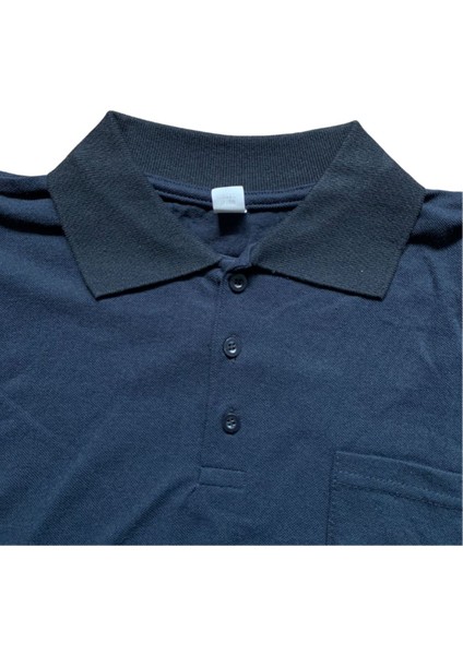 Lacivert Polo Yaka Uzun Kol T-Shirt modelleri