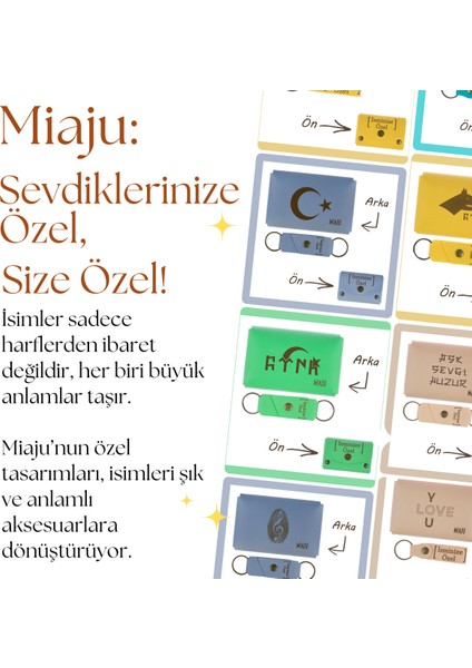 Kahve Renk, Ayyıldız Desenli, Isme Özel, Cüzdan ve Anahtarlık Set, Dosta lik Unutulmaz Anı fırsatları