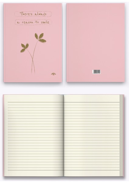 Pastel Pembe Sert Kapak Defter, 14X20 cm fırsatları