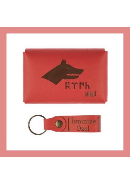 Nar Çiçeği, Bozkurt ve Türk Sevenlere, Isme Özel Cüzdan ve Anahtarlık Takımı, Efsane Hatıra Set fiyatları