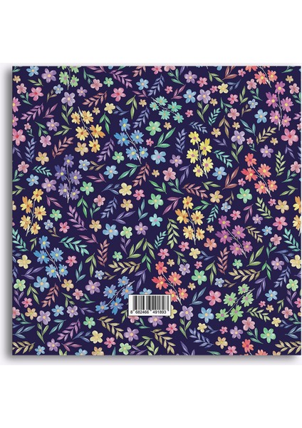 Kır Çiçeği Kenar Baskılı Defter, 16X16 cm modelleri