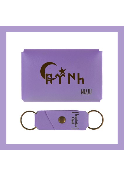 Mor Menekşe, Vatan Sevgisini Üzerinde Taşı, Ayyıldızlı Kişisel Cüzdan ve Anahtarlık, Anlamlı Hediye fiyatları