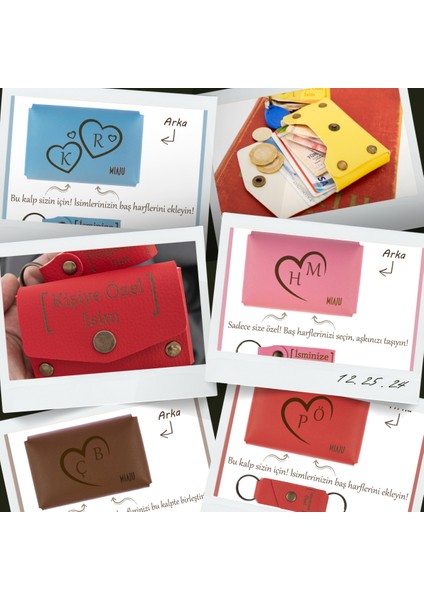 Kül Gri Renk, Aşkınızı Yanınızda Taşıyın! Isme ve Harfe Özel Kalp Motifli Cüzdan & Anahtarlık Seti indirimleri