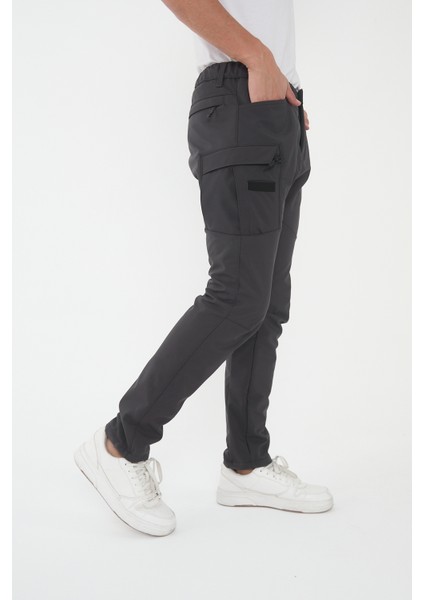 CAMP592 Outdoor Softshell Su ve Rüzgara içi Polarlı Kışlık Erkek Taktik Pantolon