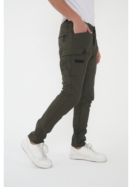 CAMP592 Outdoor Softshell Su ve Rüzgara içi Polarlı Kışlık Erkek Taktik Pantolon