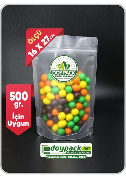 Şeffaf Kilitli Doypack 50 - 16X27CM