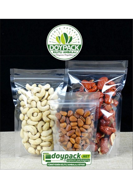 Şeffaf Kilitli Doypack 50 - 16X27CM fırsatları