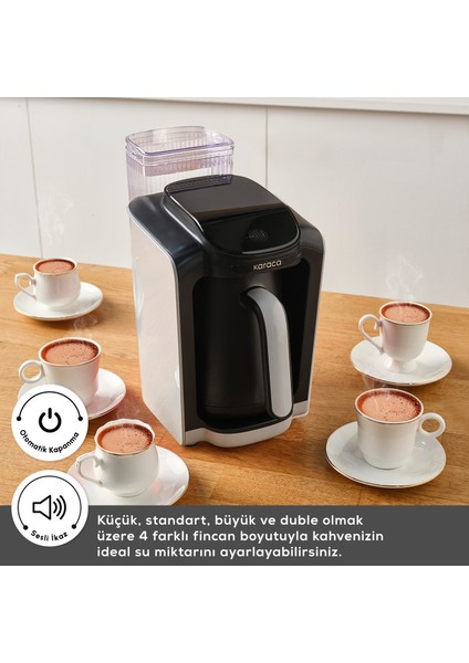 Hatır Otomatik Su Alma Hazneli Türk Kahve Makinesi Cool Gray
