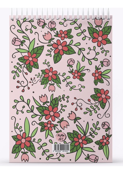 Hello Love Sert Kapak Spiralli Bloknot, 12X17 cm modelleri