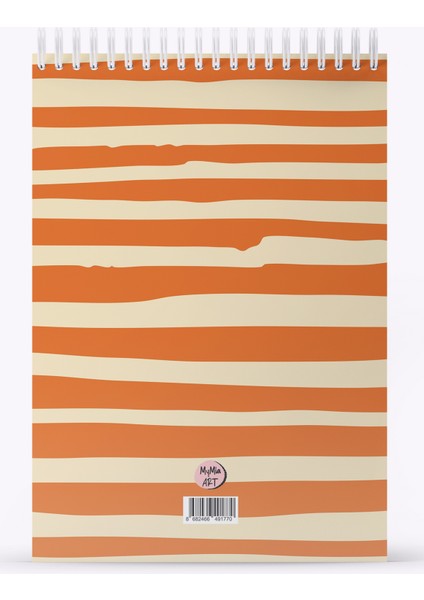 Think Positive Sert Kapak Spiralli Bloknot, 12X17 cm